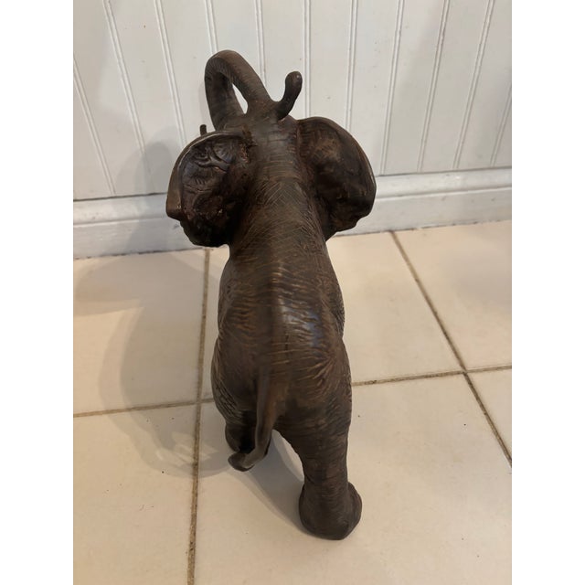 Early 20th Century Cast Bronze African Elephant Figure, 19th Century For Sale - Image 5 of 10