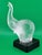Rare Frosted Art Glass ELEPHANT Signed "Robla" Attributed to Archimede Seguso For Sale - Image 9 of 15