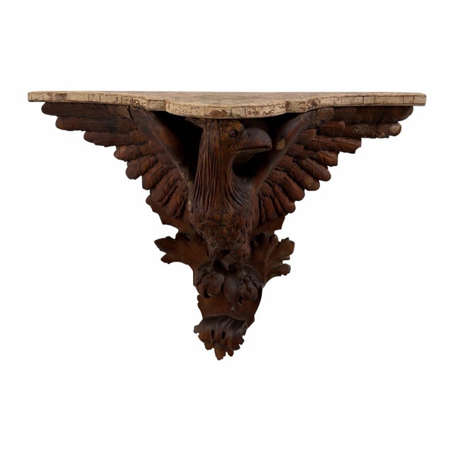 Antique 18th C American Eagle Corbel Sconce Bracket - 1 of 2 Available For Sale - Image 4 of 5