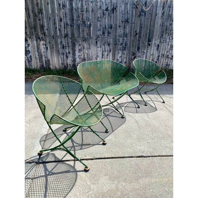 1950's 3 Piece 'Clamshell' Patio Set Attributed to Maurizio Tempestini for Salterini For Sale In Salt Lake City - Image 6 of 6