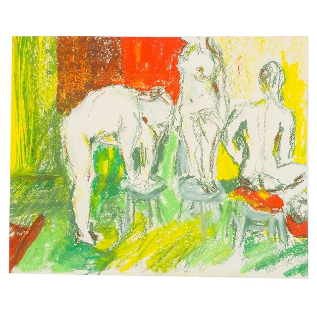 REYNOLDA Virginia Cohn Parkum, c. 1996 In REYNOLDA, Virginia Cohn Parkum presents a small gathering of seated figures...