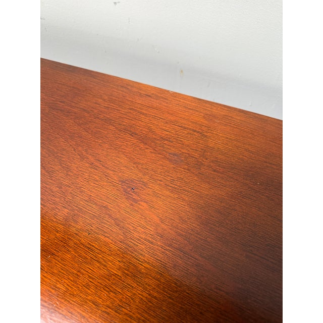 Brown Vintage Hickory Chair James River Collection Mahogany Queen Anne Style Console Table For Sale - Image 8 of 18