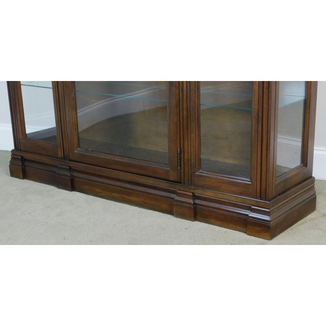 Jasper Cherry Bubble Glass Curio Display Cabinet | Chairish