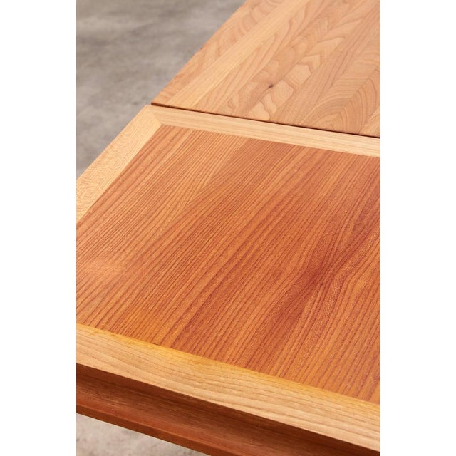 Mid-Century Modern Large Dining Table in the style of Pierre Chapo, France, 1960s For Sale - Image 3 of 18