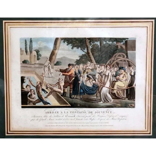 French Early 19th Century Jean Baptiste Morret French Etching, Framed For Sale - Image 3 of 13