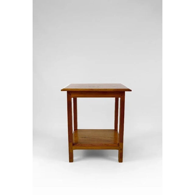 Art Nouveau Serving Table / Side Table in Oak, France, 1910s For Sale - Image 6 of 12