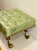 1940s Gorgeous Antique Louis XVI Style Ottoman Silk Tufted Scrolled Feet For Sale - Image 4 of 12