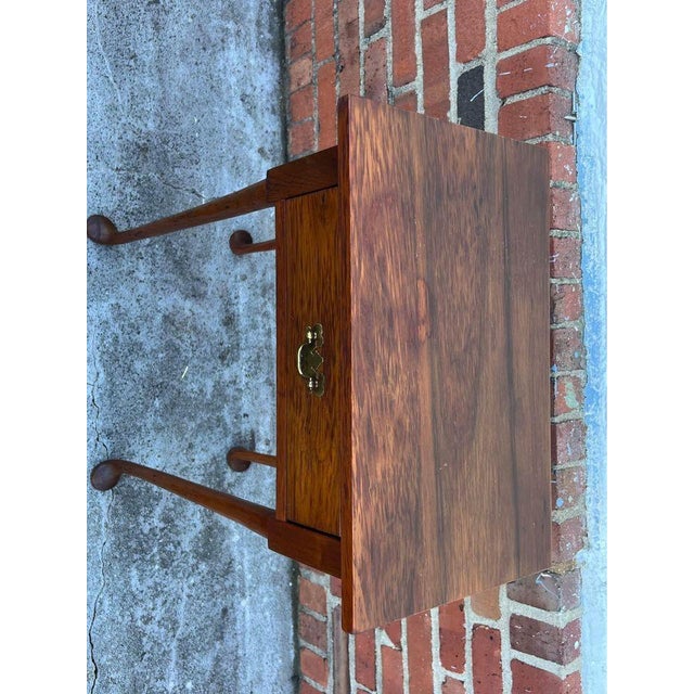19th Century Antique 19th Century Georgian-Style Single Drawer Side Table For Sale - Image 5 of 12