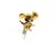 Mid 20th Century Mid 20th Century 18k Yellow Gold Enamel Coat Wearing Whimsical Mouse Brooch For Sale - Image 5 of 8