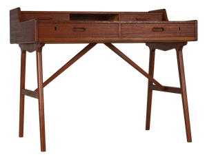 Danish Model 64 Desk in Teak by Arne Wahl Iversen for Vinde Möbelfabrik, 1960