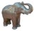 Vintage Moroccan Hammered Metal Covered Elephant Statue For Sale