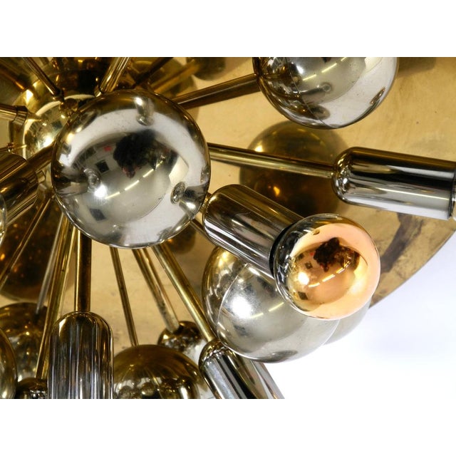 Large Space Age Sputnik Ceiling Lamp in Brass from Cosack Leuchten, 1970s For Sale - Image 12 of 18