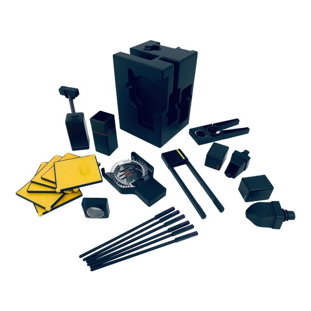 Postmodern Rotating Cocktail / Bar Mixing Kit by Msc Usa For Sale