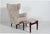 Set of Sheepskin Wingback Lounge Chair Model FH 8023 with Ottoman from Fritz Hansen, Denmark, 1950s For Sale - Image 12 of 12