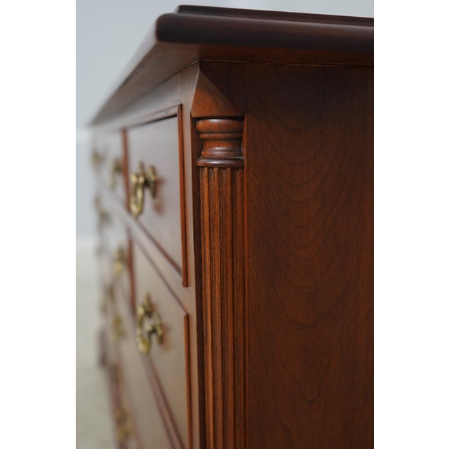 Stickley Chippendale Style Cherry Bedroom Dresser For Sale - Image 15 of 18