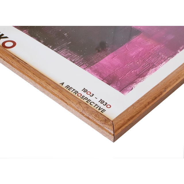Hot Pink Rothko 1903-1930. A Retrospective, Two Framed Posters For Sale - Image 8 of 14