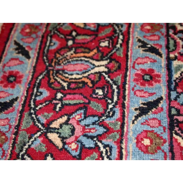 Textile 1970s Handmade Vintage Persian Kazvin Rug For Sale - Image 7 of 10