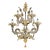 Imperial Luxury Italian "Ca' Rezzonico" With Gold Flowers and Leaves Murano Glass For Sale