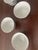 White 1990s Set of 5 German Fine Porcelain Demitasse Cups Gray Scroll Pattern For Sale - Image 8 of 8
