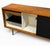 1950s Early Florence Knoll Model 116 Maple Credenza - Black Grasscloth Sliding Doors For Sale - Image 10 of 11