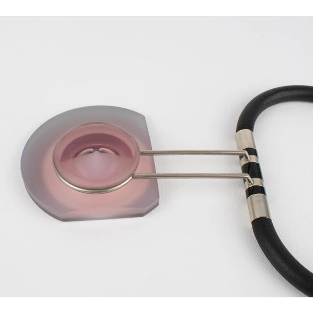 Thierry Bontridder Unique Piece Avant Garde Rubber and Acrylic Necklace For Sale - Image 12 of 15