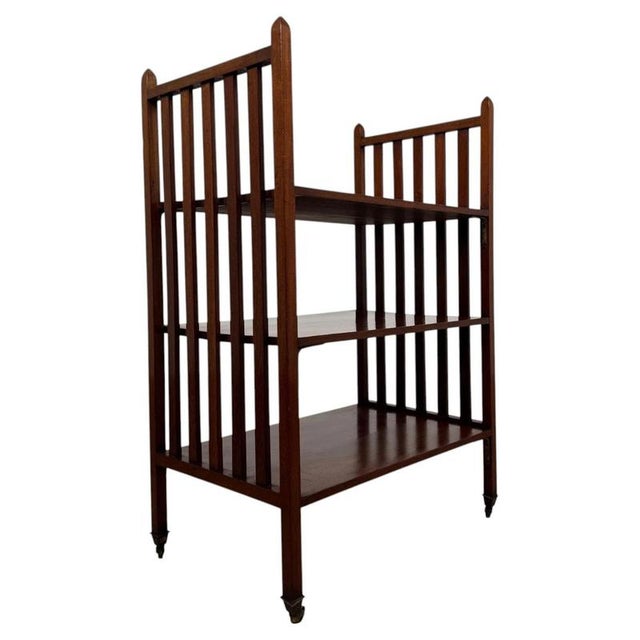 Early 20th Century Antique English Mahogany Bookcase For Sale - Image 9 of 9