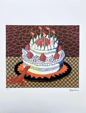 After Yayoi Kusama, Night, Lithograph, 1980s
