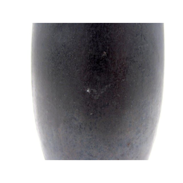 Mid Century Jaru of California Yellow & Brown Lava Drip Glaze Vase For Sale - Image 9 of 12