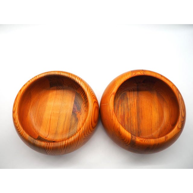 Pine Bowls from Smålandsslöjd Värnamo, Set of 2 For Sale - Image 4 of 11