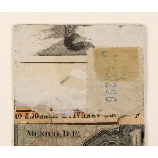 "No. 3080" Miniature Collage Currency by Michael Pauker For Sale - Image 4 of 5