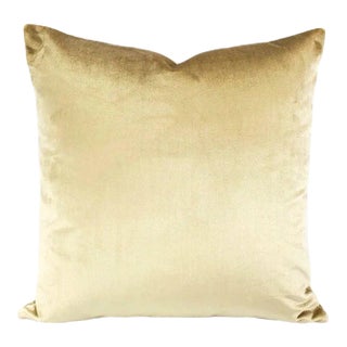 Jim Thompson Vesper in Camel Velvet Pillow Cover For Sale
