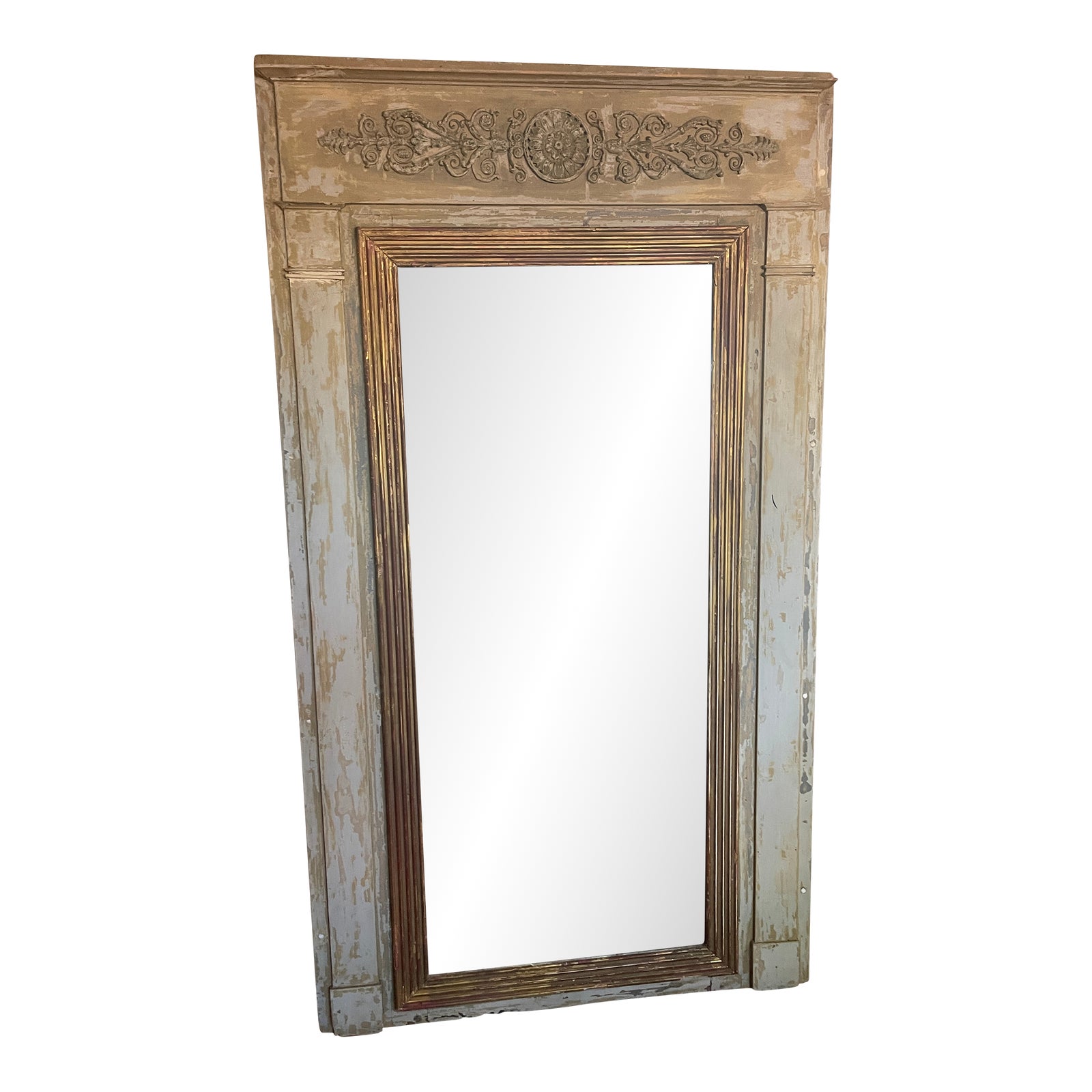 Antique French Country Wall Mirror | Chairish