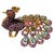Bochic "Peacock" Vintage Diamond, Sapphire, Ruby & Gem Ring Set 18K Gold & Silver For Sale - Image 17 of 18