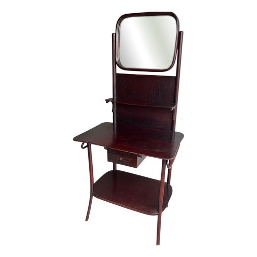 Vintage Art Deco Vanity Table with Mirror, 1930s For Sale