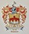 Vintage Pair Framed Prints Coat of Arm Ornate Gold Gilt For Sale - Image 13 of 18