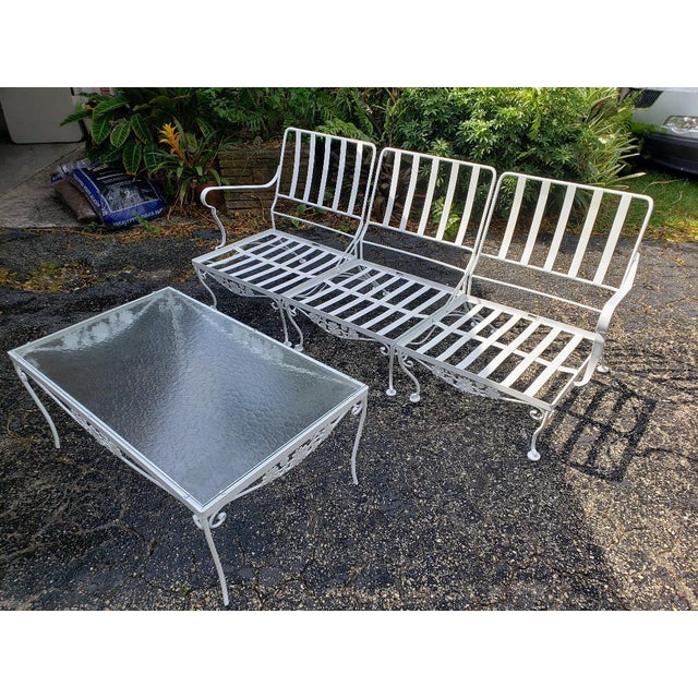 Woodard Briarwood Iron Sofa Set 4 Pieces Chairish