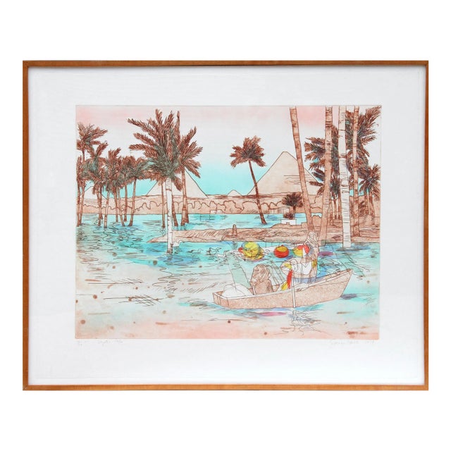 Mystic Cafe, Susan Hall Etching For Sale