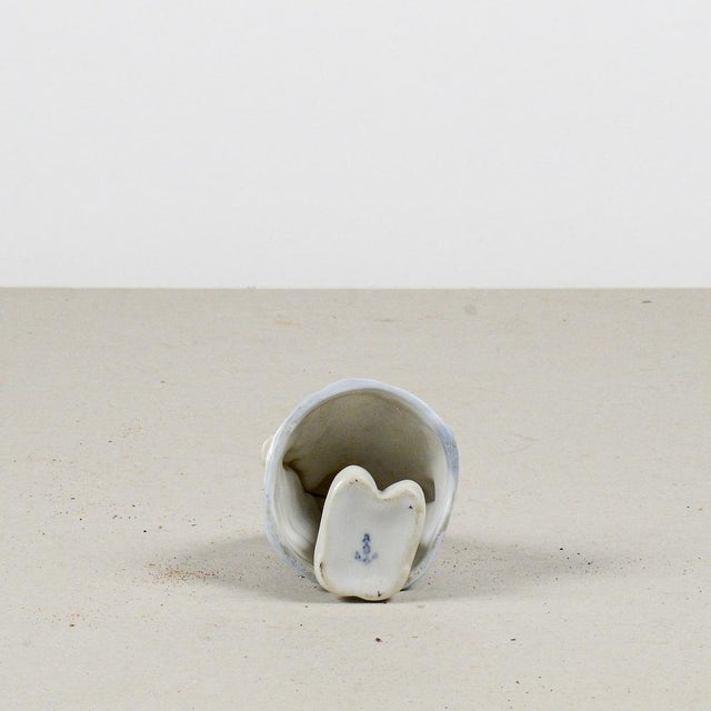 Blue Ceramic Ballerina with Jointed Movements, Early 20th Century For Sale - Image 8 of 18