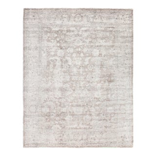 Exquisite Rugs Biron Handmade Wool & Viscose Brown - 10'x14' For Sale