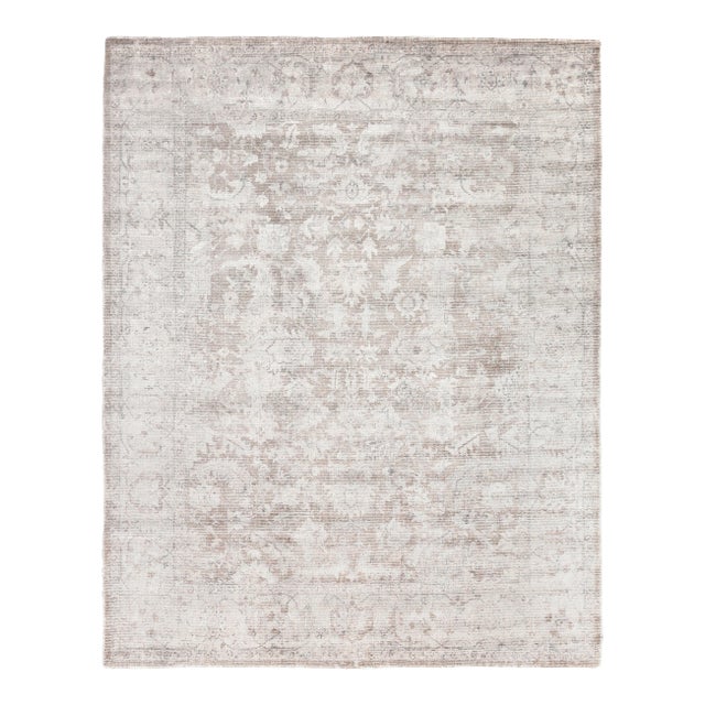 Exquisite Rugs Biron Handmade Wool & Viscose Brown - 10'x14' For Sale
