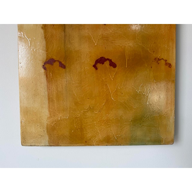 Wood 2002 Cerk “Oheo Gulch / Waimoku Falls” Maui Acrylic on Wood Panel Wall Art For Sale - Image 7 of 12