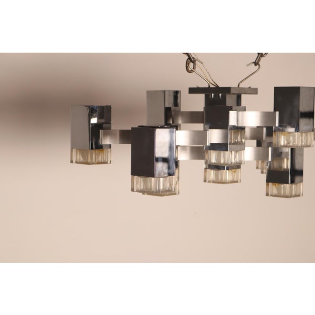 1970s Model Cubic Ceiling Light by Gaetano Sciolari, Italy, 1970s For Sale - Image 5 of 18