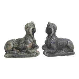 A Pair of Antique French Iron Door Stops Circa 18th/19th -A Pair of 2
