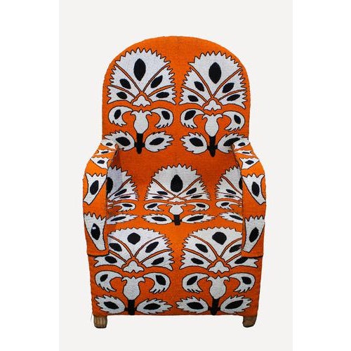 West African Yoruba Royal Beaded Chair For Sale - Image 5 of 5