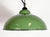 Industrial Green Enamel Pendant Light, 1970s For Sale - Image 4 of 16