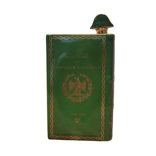 Napoleon Book Decanter in Porcelain and 22kt Gold from Limoges, France, 1969 For Sale - Image 3 of 17