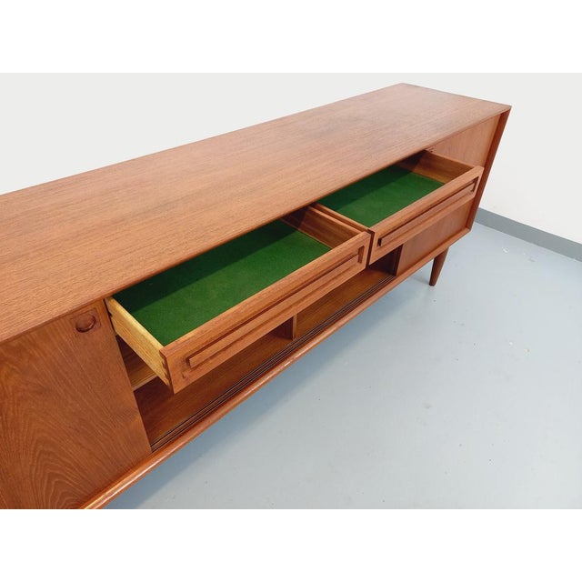 Vintage Scandinavian Teak Sideboard by Edvard Valentinsen for Samcom, 1960s For Sale - Image 13 of 18