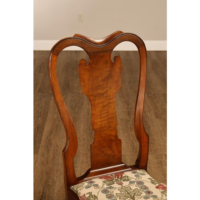 Late 20th Century Saybolt Cleland Queen Anne Style Walnut Side Chairs, Pair For Sale - Image 5 of 18