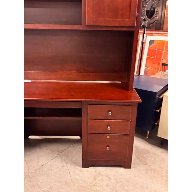 Wood Stuart David Desk + Hutch For Sale - Image 7 of 12