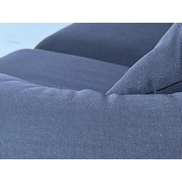 Black Two-Seater Loveseat Sofa by Vico Magistretti for Cassina, 80s For Sale - Image 9 of 10